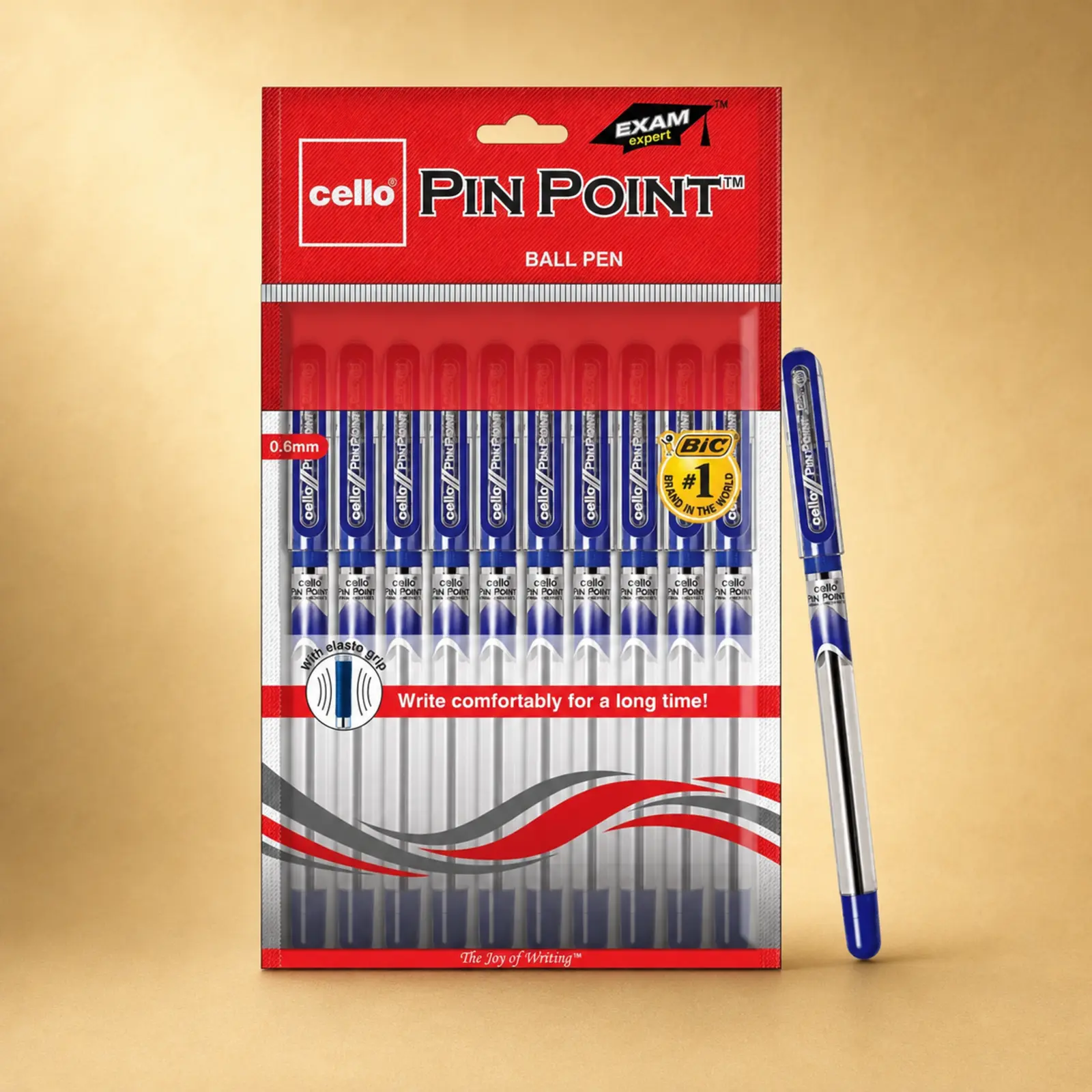 Pen Cello Pinpoint Pack of 10