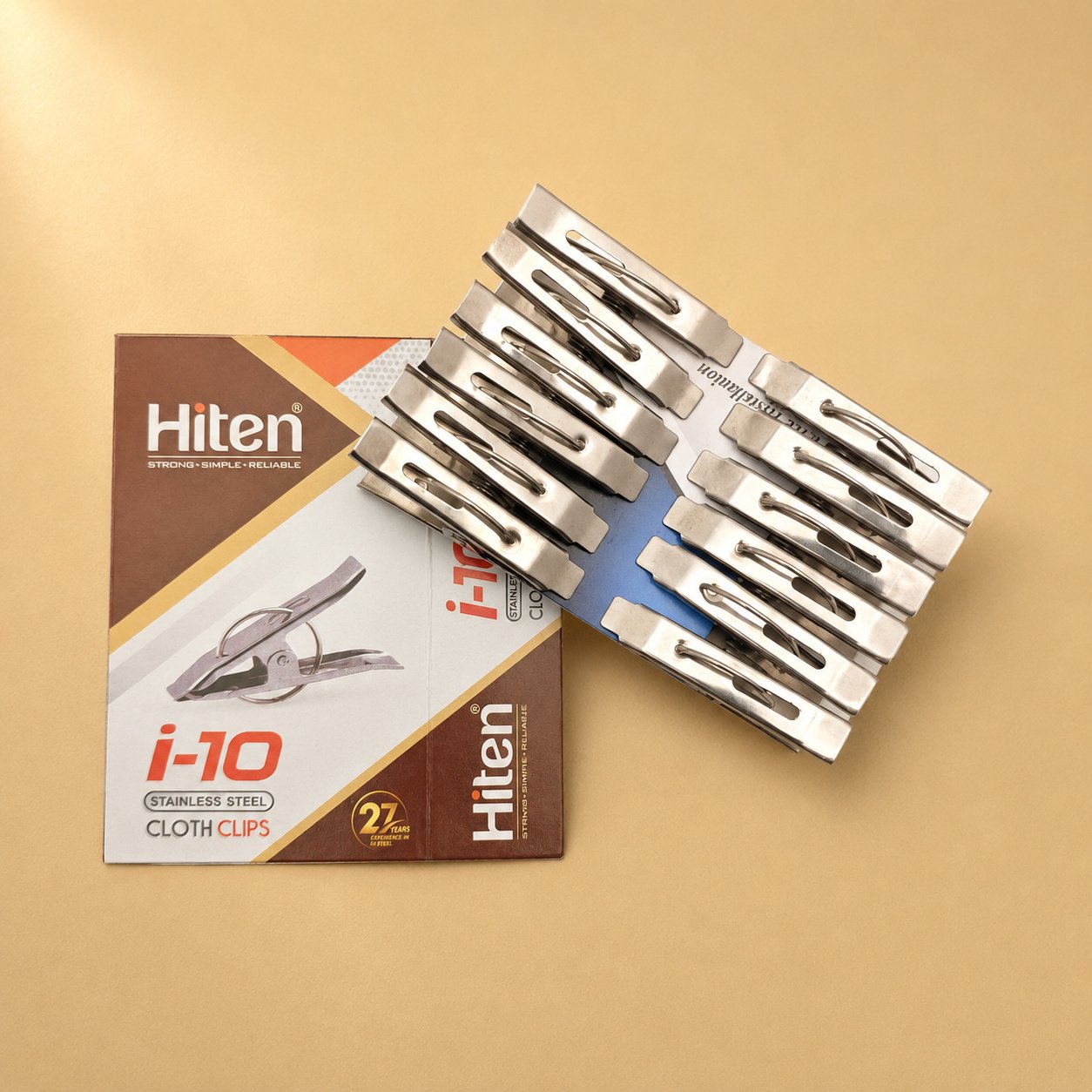 Stainless Steel Cloth Clips Pack of 12