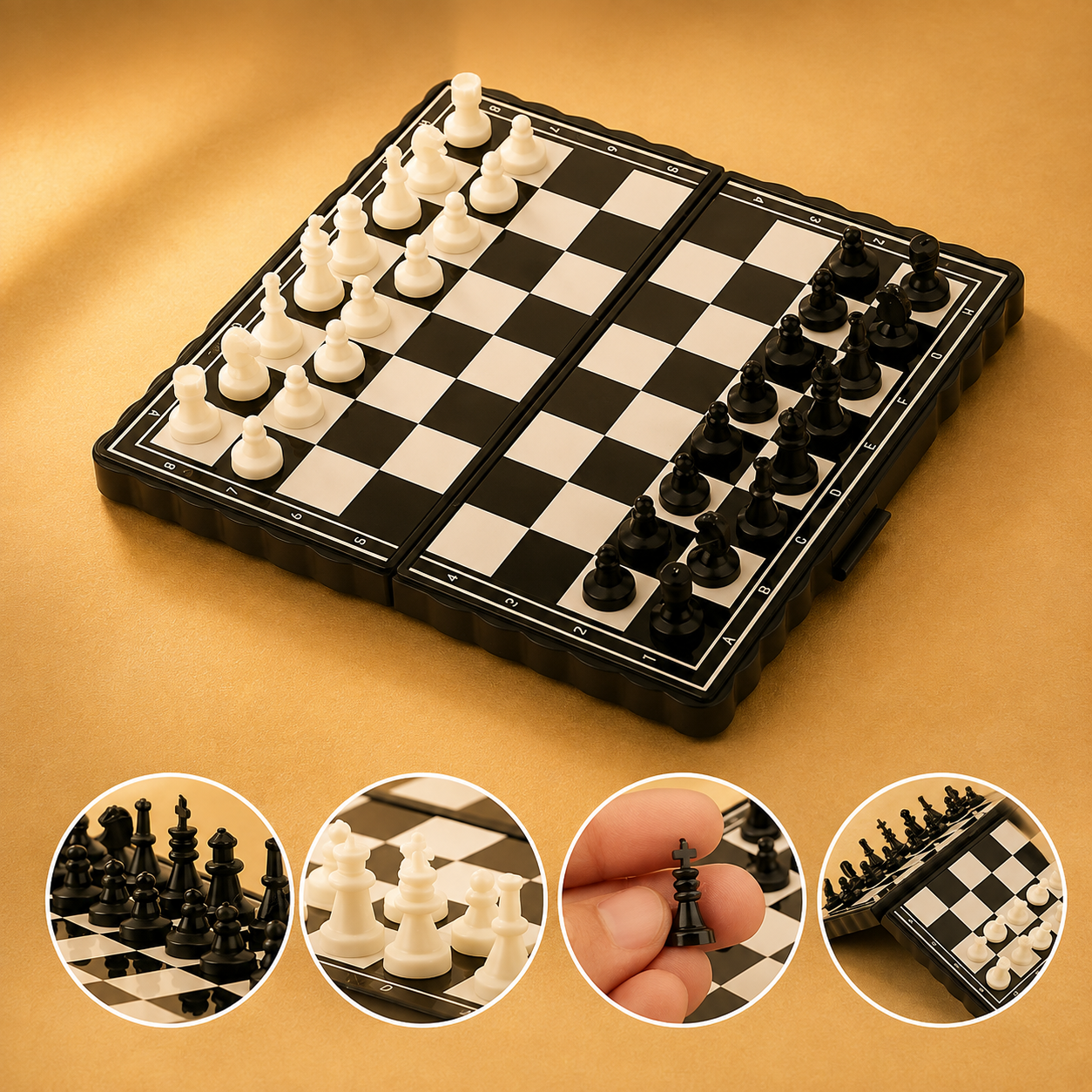 Mini Magnetic Foldable Chess Board