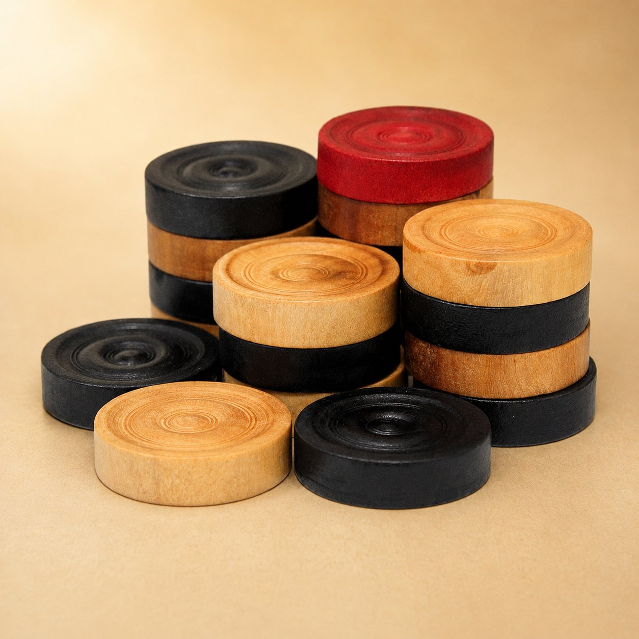 Carrom Coin Wood