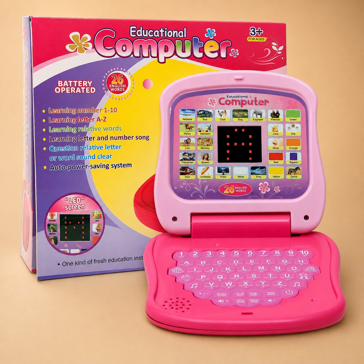 Edu Computer Pink
