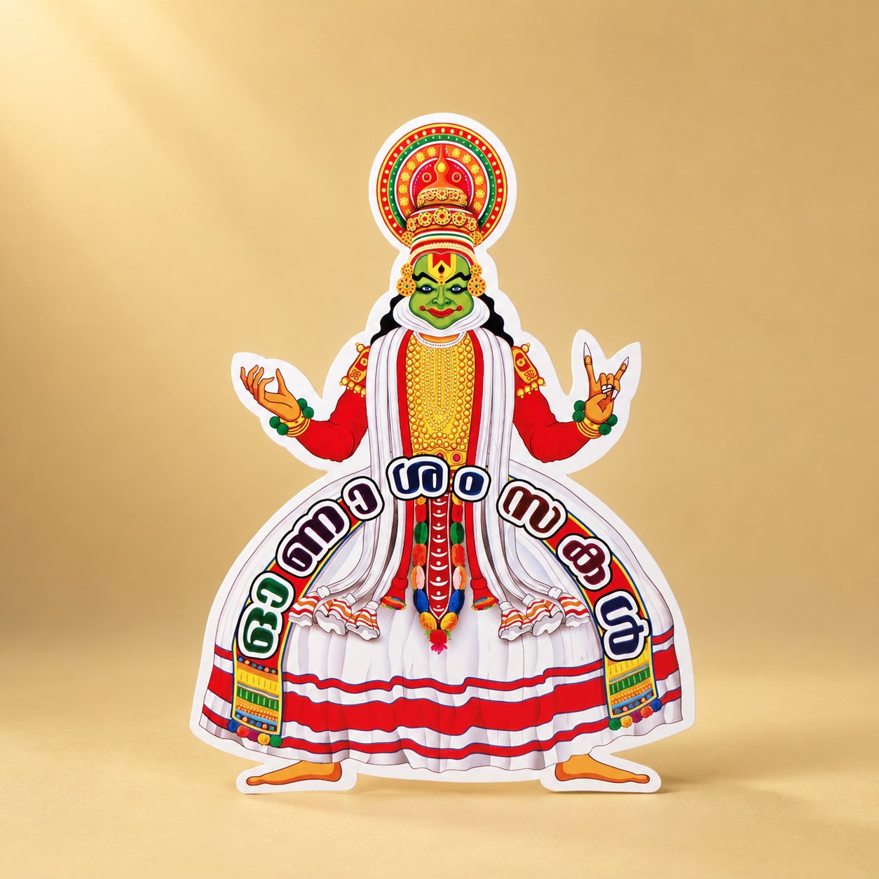 Kadakali Onam Cutout Sticker Banner 20x26Cm Pack of 10
