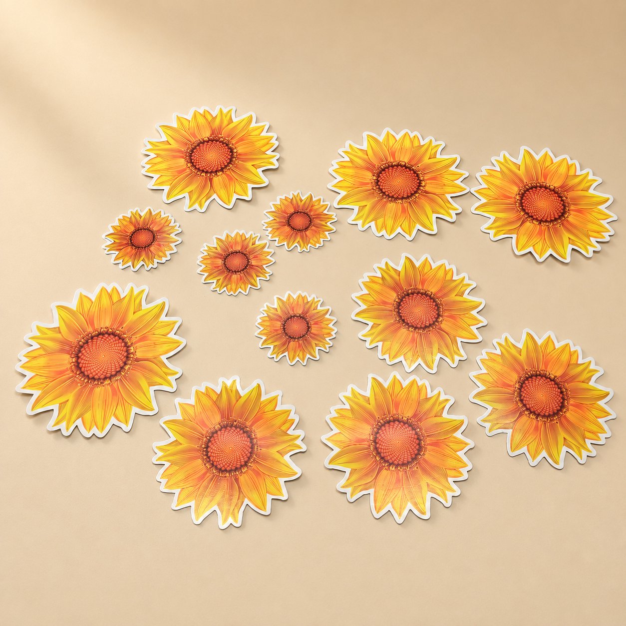 Sunflower Decorative Cutout Sticker Set