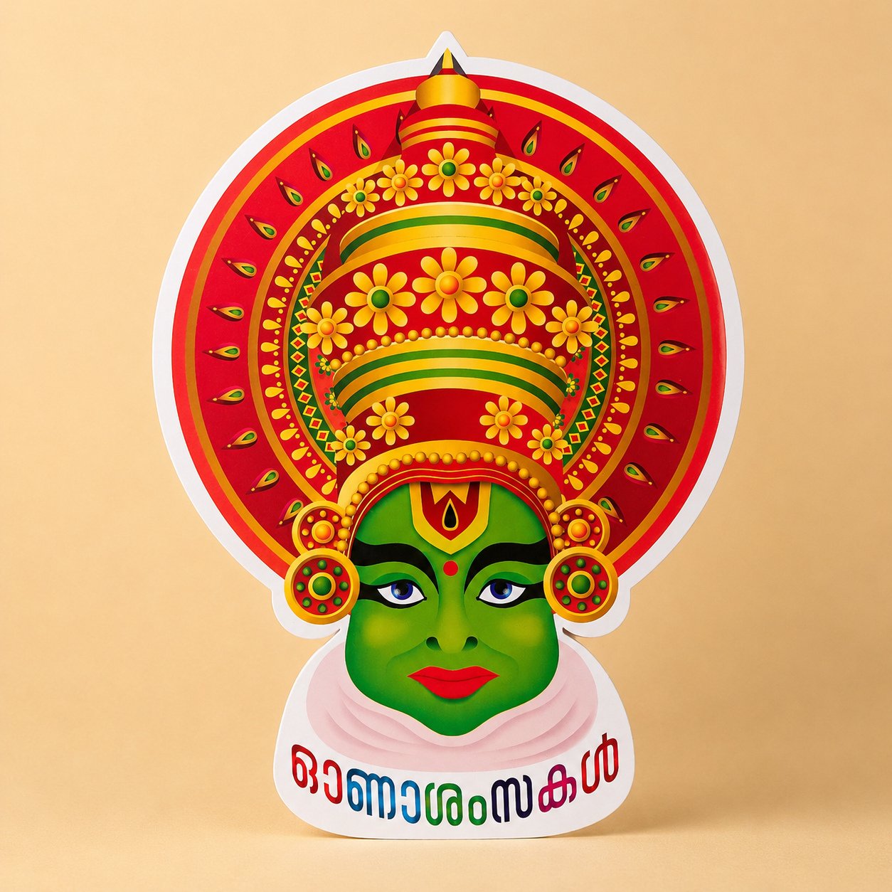 Kadakali Onam Cutout Banner 30x41Cm Pack of 10