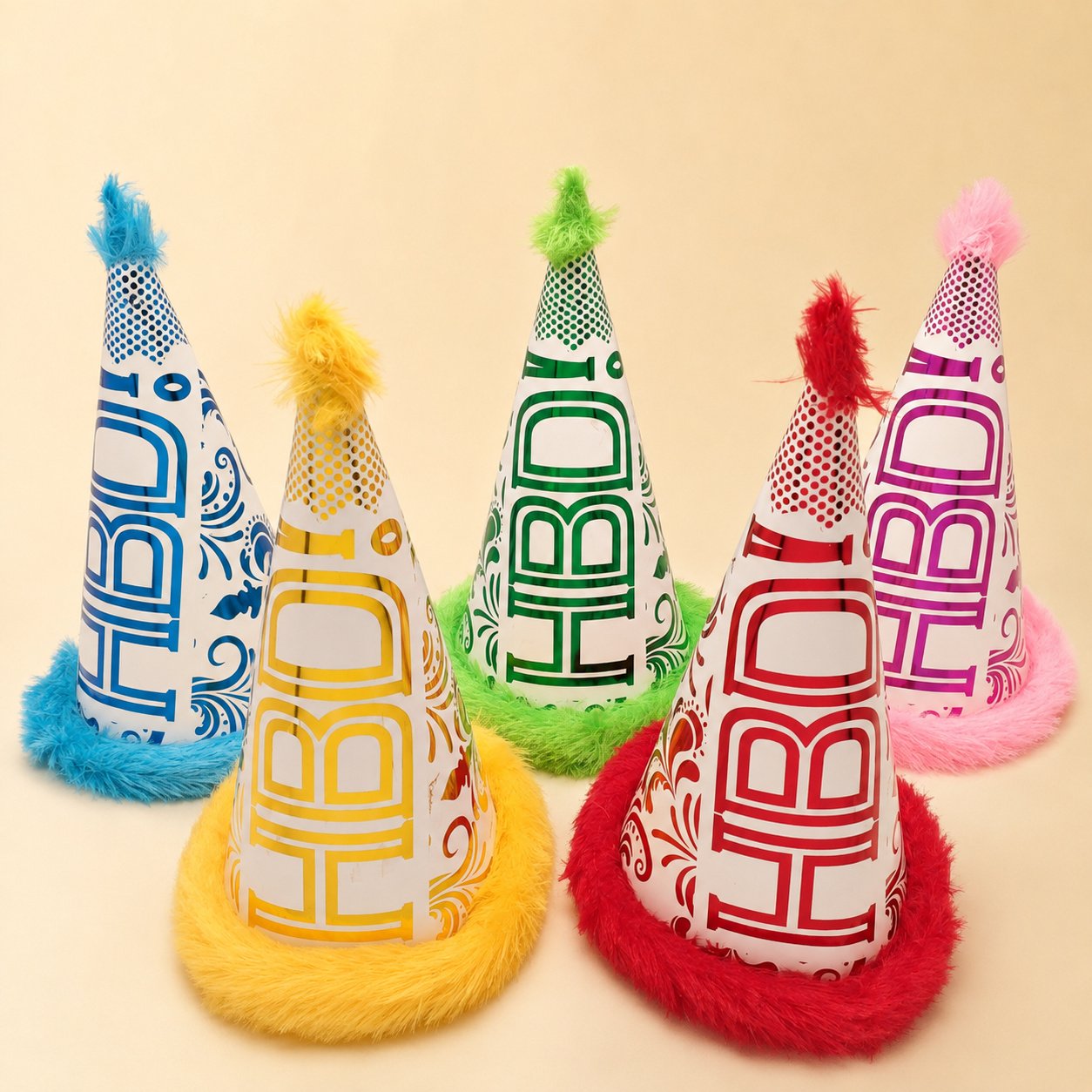 Happy Birthday Fur Cap (Large)