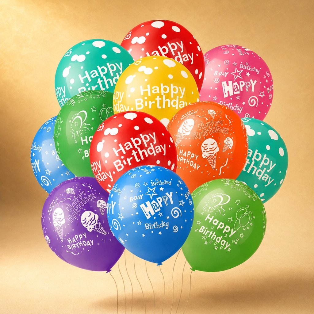 Single Happy Birthday Balloon (Small)