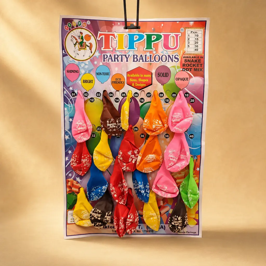 Happy Birthday Balloon (Small) Pack of 20
