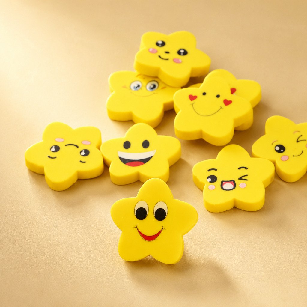 Smiley Eraser (Pack of 3)