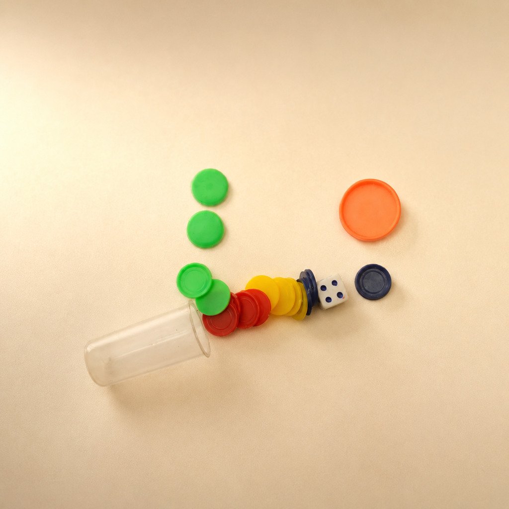 Dice and Tokens Bottle Set (Small)